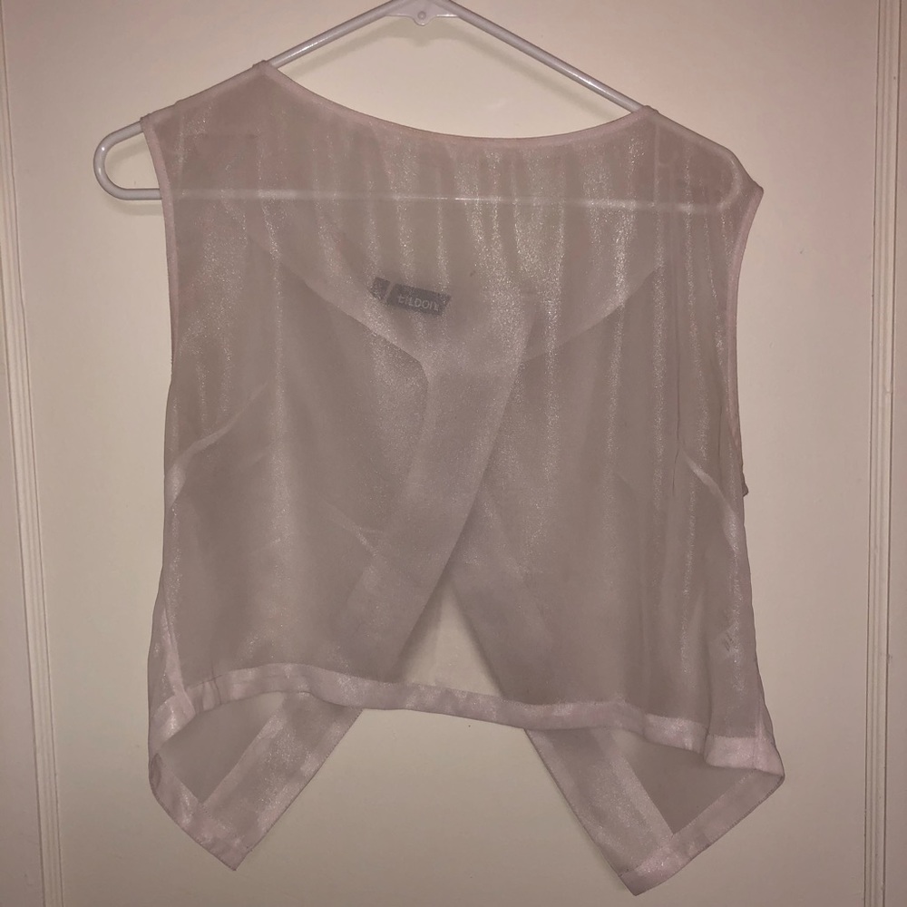 Sheer sparkly top